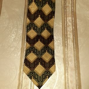 Vintage Portico Mens 100% Silk Necktie